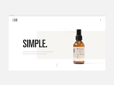 L · Q · D — Landing Page branding clean design graphic design homepage identity minimal typography ui ux website