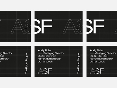 Initial Identity & Business Card Design branding business cards design graphic design grid helvetica identity logo minimal modernist print typography