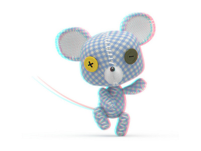 Raton 110817 Anaglifo D 3d anaglifo anaglyph character mouse