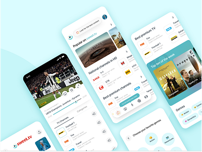 sweet.tv Application Concept app app concept app design application media tv ukraine