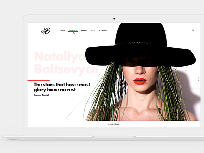 Nataliya Baltsevych fashion glam glamour model photo ui ux web