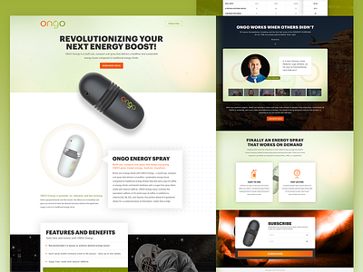 ONGO ENERGY Landing Page Design