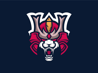 samurai panther logo design illustration logo logodesign logodesigner logos