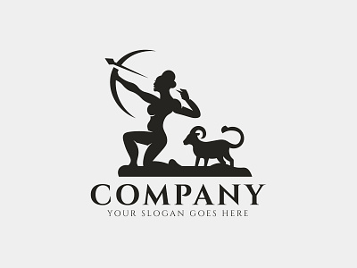 Woman And Ram Aries Logo design logo logodesign logodesigner logos