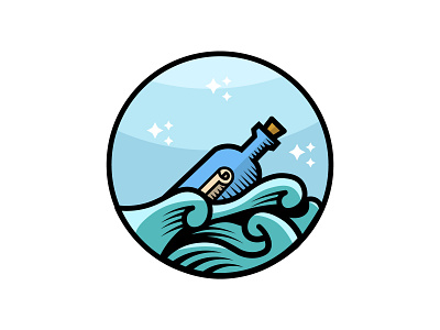 Messenger Bottle Logo design logo logodesign logodesigner logos