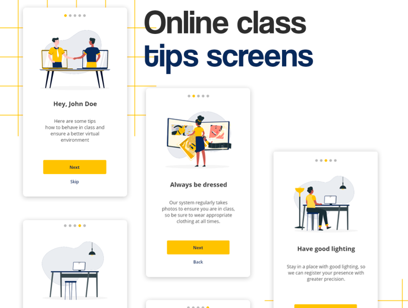 Online class - UI/UX Inspiration by Carlos Daniel on Dribbble