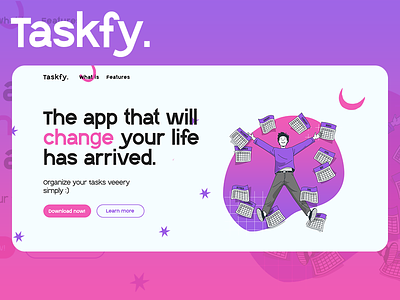 Taskfy. - Tasks app app branding creative design figma flat idea illustration tasks ui uiux