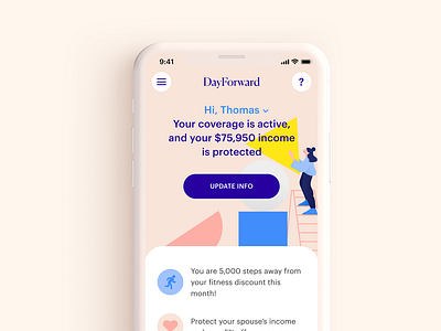 Life Insurance app UI overview by André Pires on Dribbble