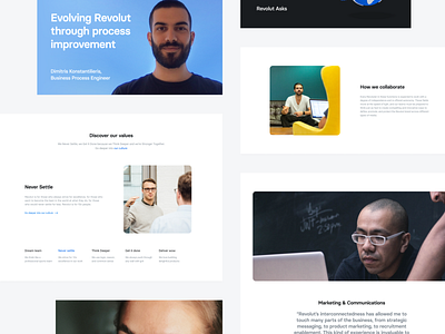 Revolut — Employer branding brand design branding design fintech start up startup ui