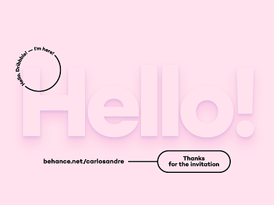 Hello, Dribbble!