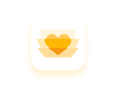 Tril app logo design app brand gold heart like logo love movies music social tril trust