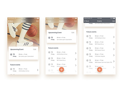 Basketball match organization app