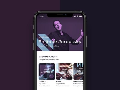 Classical music streaming app branding app blue brand brand identity branding branding design classical classical music design graphic illustration music app startup streaming app ui