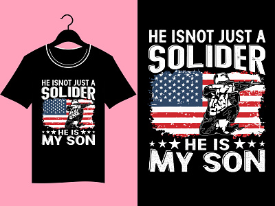 U.S Army T- shirt design design illustration tshirt typography vector