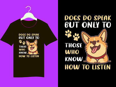 Dog T-Shirt Design design illustration tshirt typography vector