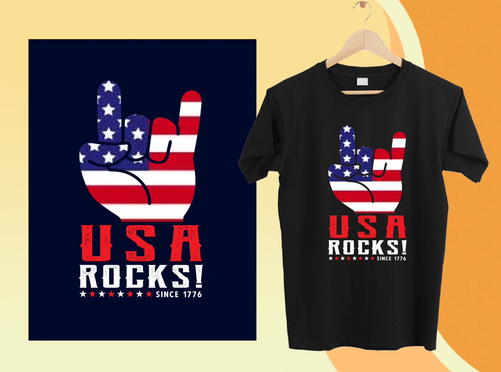 4th July Usa Independence Day T Shirt Design By Joya Rani Podder On