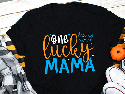 Valentine T Shirt, One Lucky Mama SVG