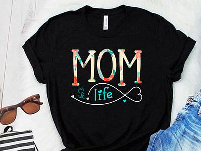 Mom Life. Mom T Shirt Design SVG.