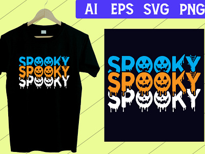 Halloween T Shirt Time, Spooky SVG