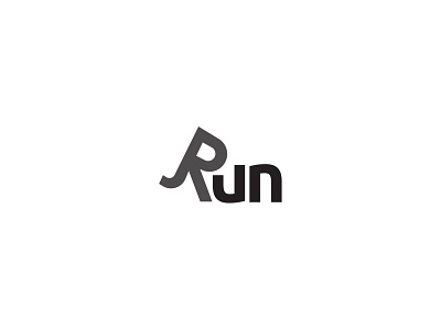 RUN- Clever Word Mark Logo