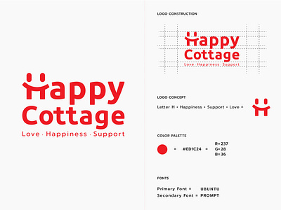 Happy Cottage Logo Design.