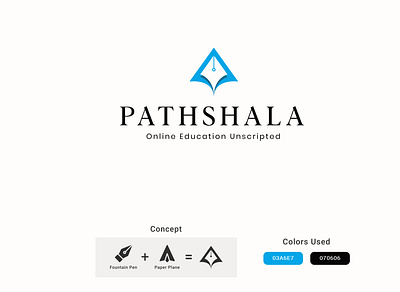 Pathshala - Online Education Unscripted awesome brand dribble icon identity logo design logos logotype mark minimalistic monogram startup web