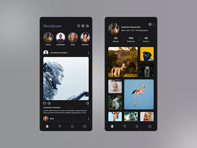 Social Media App app figma mobile social media ui ux