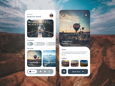 Travel App app design figma mobile travel ui ux