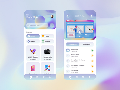 Education App app design education figma mobile ui ux