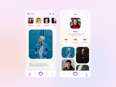 Social Media App app design figma mobile social media ui ux