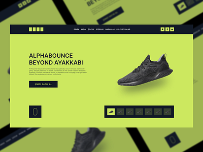 E-Commerce Shoe Web Design