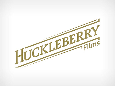 Huckleberry Logo classic film huckleberry logo simple wordmark