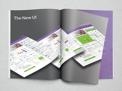 UI Presentation Book book dashboard magazine mockup presentation print ui ux