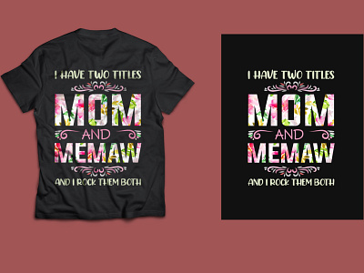 Mother's day t-shirt graphic design illustration logo minimal mom t shirt typography
