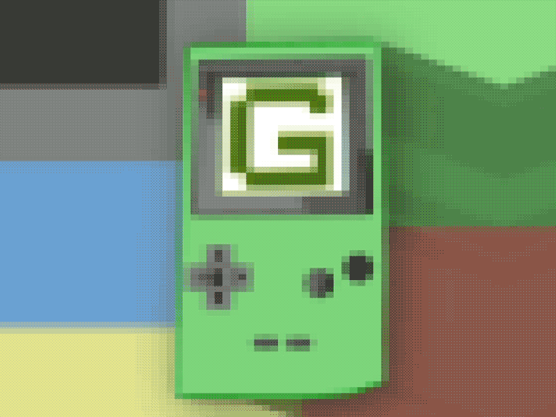 G is for Gameboy 36daysoftype 3d ae after effects c4d cinema4d type typography