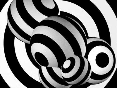 Orb Op 3d ae black and white c4d cinema4d illusion op op art opart optical illusion