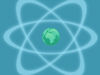 Generouslylogo atom orbit science world