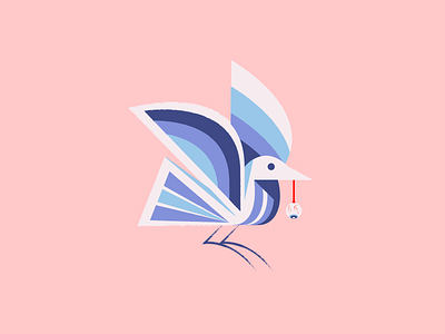 Peck animal bird branding design eye eyeball identity illustration logo vector wing