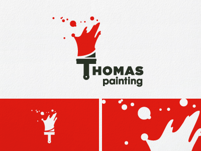 Thomas Painting logo brand identity logo