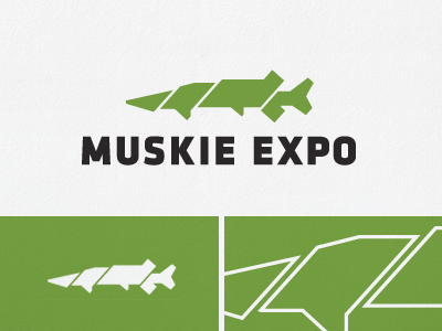 Muskie Expo logo brand flyer identity logo print