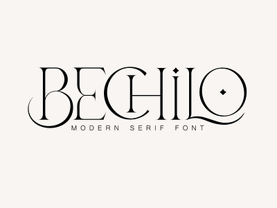 Bechilo - Modern Serif Font logo font