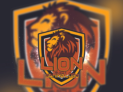 lion mascot logo  for gaming
