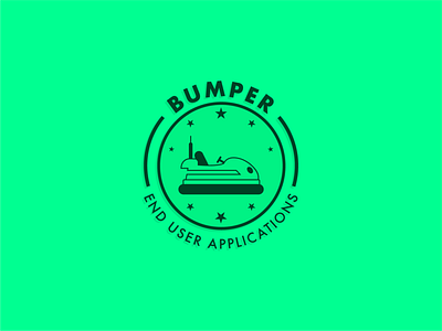 Bumper - Team Identity badge branding design flat illustration minimal poster typography vector