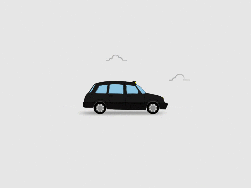 London Taxi after effects car illustration illustrator london street ride taxi