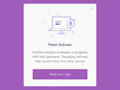 Reset and Login app card icon illustration ae ai login mobile reset