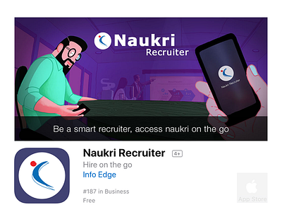 Much awaited Naukri Recruiter iOS app is live now. app hire ios mobile naukri recruiter
