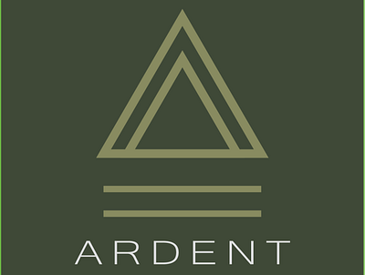 Ardent camping product company adobe ilustrator branding design inspiration minimalism unique logo