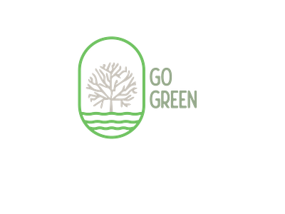 go green adobe ilustrator branding design inspiration minimalism unique logo