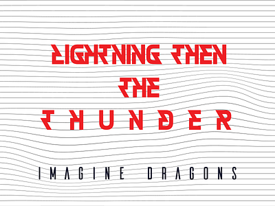 Lightning then the thunder