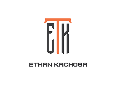 The Ethan Kachosa logo. branding design graphic design initials logo minimalism